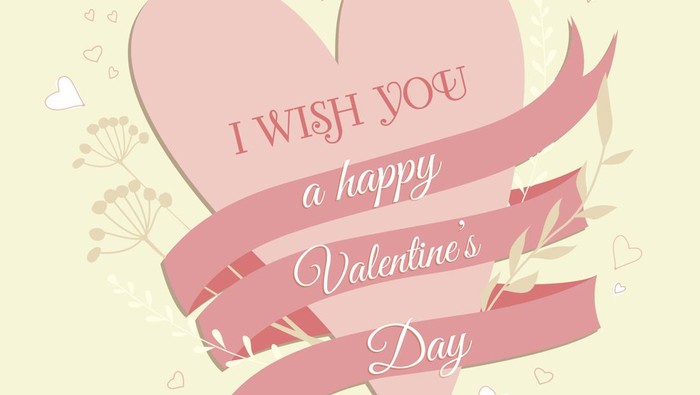 Happy Valentines Day Poster or banner with cute font,sweet hearts and gift box on red background.Promotion and shopping template or background for Love and Valentines day concept