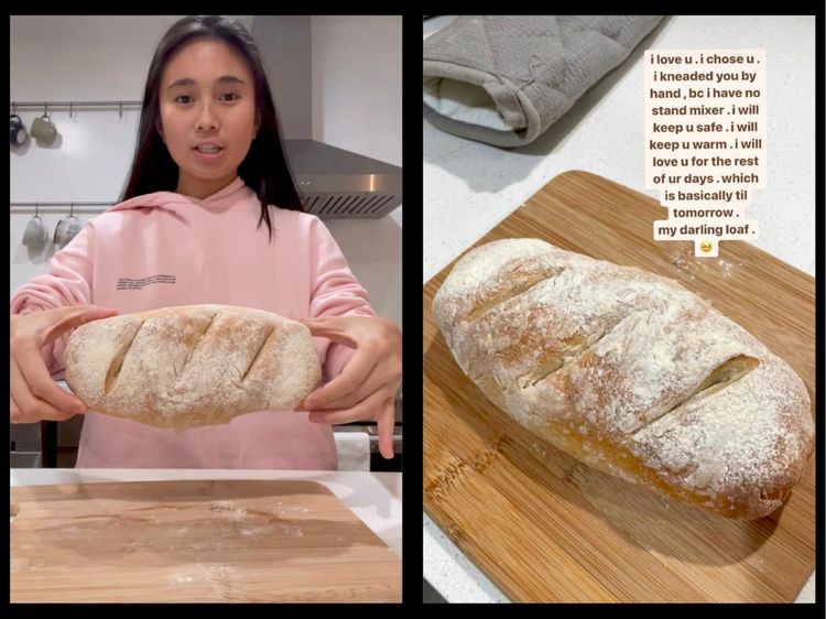 Keren! Penyanyi NIKI Sukses Bikin Roti Baguette Sendiri