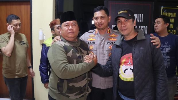Mediasi antara 2 ormas di Tangerang (Dok Polres Tangerang Kota)