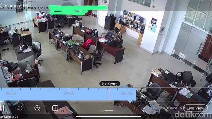 Pencuri Terekam CCTV Kantor Pemda KBB