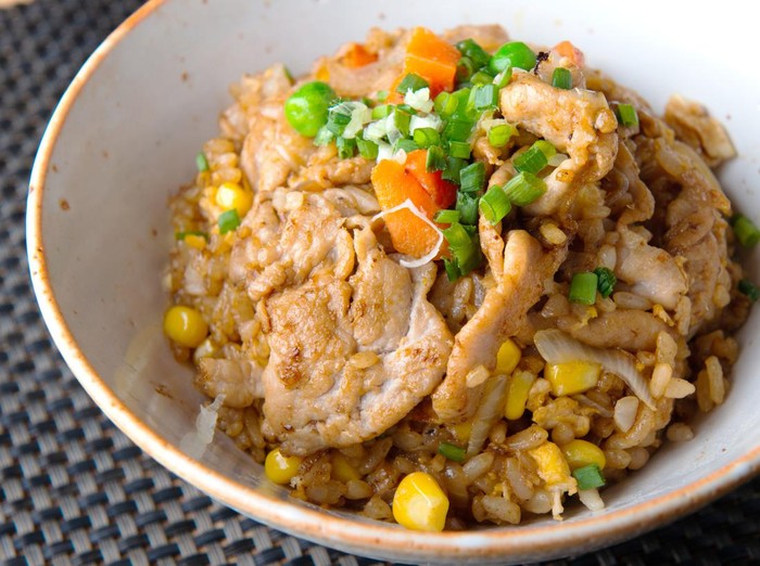 Resep Nasi Ayam dan Sayuran