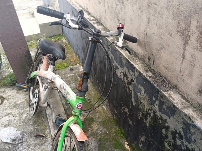 Sepeda yang dicuri pria asal Sukoharjo di Boyolali.