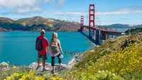 Posisi kedua kota paling romantis di dunia diduduki San Francisco, Amerika Serikat (AS) dengan skor sebesar 7,59 poin. San Fransciso menempati posisi kedua karena memiliki sederet spot romantis untuk pasangan. (Getty Images/iStockphoto/MargaretW)  
