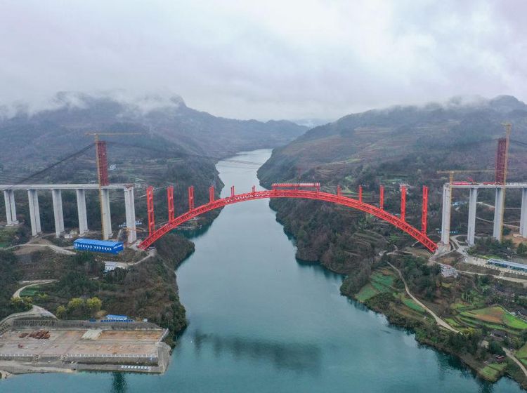 China Bangun Jembatan di Atas Sungai Wujiang, Begini Penampakannya