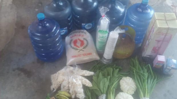 Donasi tahap pertama dari sahabat baik yang telah dibelanjakan untuk segala keperluan Lissa, seperti beras, sembako, dan lain-lain.