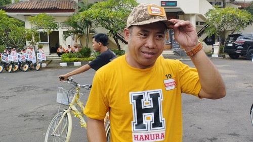 Ketua Dewan Pimpinan Daerah (DPD) Hanura Bali I Kadek Arimbawa di Denpasar, Selasa (14/2/2023).