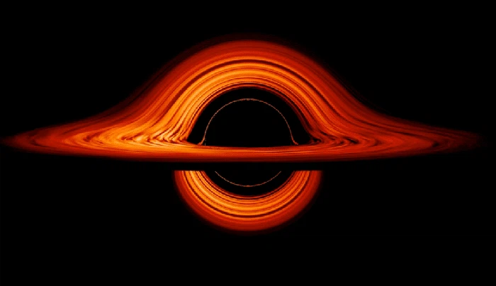 NASA Visualization Shows a Black Hole Warped World
