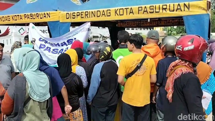 Pasar Beras Murah di 6 Titik Kota Pasuruan Diserbu Warga