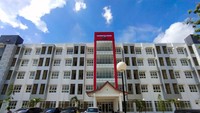 Pembangunan satu tower Rusun yang dibangun di Sentra Terpadu Pangudi Luhur Bekasi tersebut memiliki ketinggian lima lantai tipe 24 sebanyak 93 unit dengan biaya sewa yang sangat terjangkau yakni Rp 10.000 per bulanFoto: Ristyan / Direktorat Jenderal Perumahan Kementerian PUPR