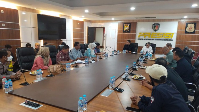 Pertemuan Plh Sekda Bekasi dan Polda Metro Jaya