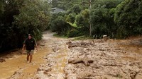 Status darurat nasional ini merupakan yang ketiga dalam sejarah Selandia Baru. Sebelmnya, status darurat nasional dikeluarkan saat gempa bumi Christchurch 2011 dan wabah Covid-19. (Phil Walter/Getty Images)  