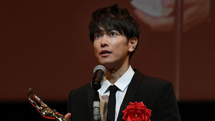 TAIWAN, CHINA - JANUARY 02: (CHINA MAINLAND OUT)Takeru Sato came to Taipei to promote his new film ¡°Over Night¡± on 02 January, 2020 in Taipei,Taiwan,China.(Photo by TPG/Getty Images)