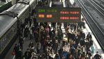 Suasana Arus Balik Festival Musim Semi di China, Padat Merayap!