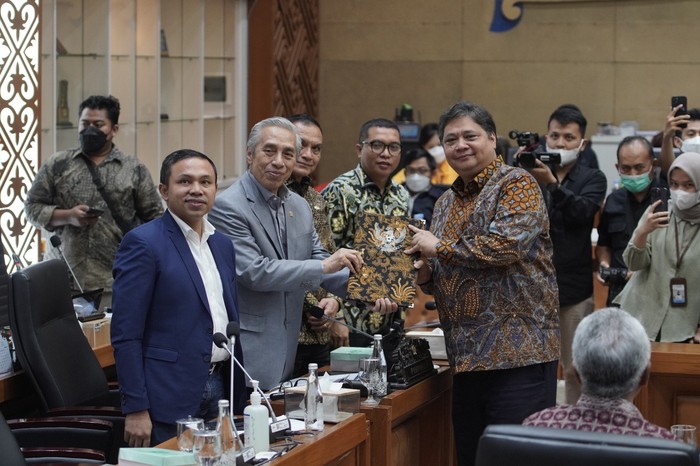 Airlangga dan Pimpinan Baleg DPR RI