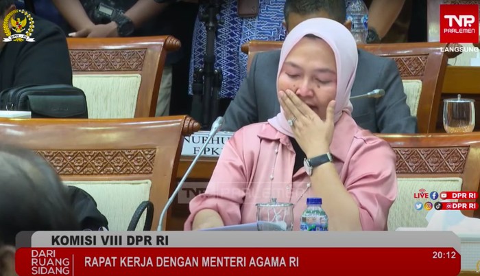 Anggota Komisi VIII DPR Fraksi NasDem Sri Wulan (Dok YouTube Komisi VIII DPR)
