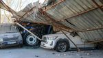 Penampakan Pasar Mobil Bekas di Turki Ringsek Tak Berbentuk