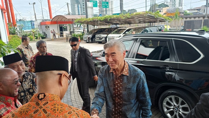 Dubes AS datangi markas PKS (Adrial-detikcom)