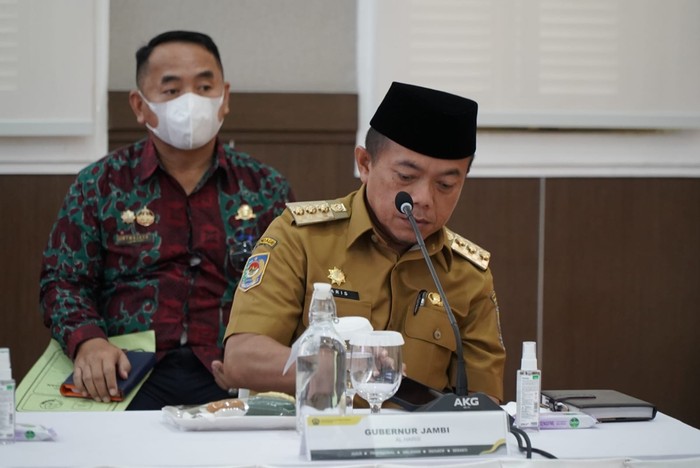 Gubernur Jambi Al Haris rapat di Kementerian ESDM untuk membahas soal batu bara di Jambi.
