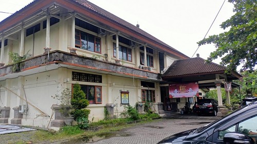 Suasana kantor KPU Badung di Jalan Kebo Iwa Utara, Denpasar, Rabu (15/2/2023).