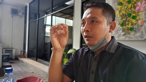 Kepala Seksi Pidana Umum Kejari Tabanan I Dewa Gede Putra Awatara saat dijumpai jelang sertijab Kasi Pengelolaan Barang Bukti dan Barang Rampasan, Rabu (15/2/2023).