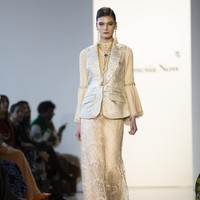 Fashion show Zeta Privé, brand busana lokal milik desainer sekaligus pengusaha muda Trisha Chas di New York Fashion Week 2023, Senin (13/2/2023). Foto: Dok. Trisha Chas/Zeta Prive