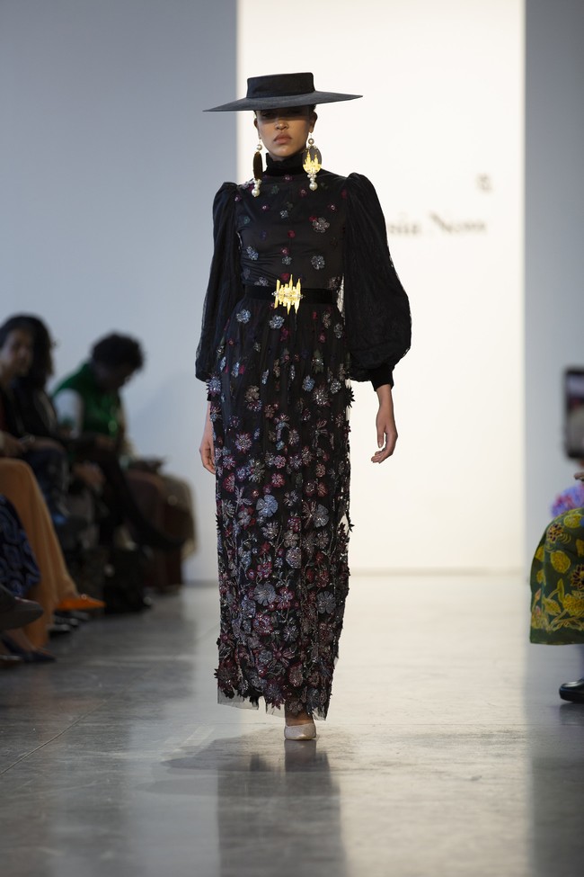 Fashion show Zeta Privé, brand busana lokal milik desainer sekaligus pengusaha muda Trisha Chas di New York Fashion Week 2023, Senin (13/2/2023). Foto: Dok. Trisha Chas/Zeta Prive