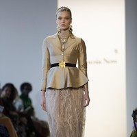 Fashion show Zeta Privé, brand busana lokal milik desainer sekaligus pengusaha muda Trisha Chas di New York Fashion Week 2023, Senin (13/2/2023). Foto: Dok. Trisha Chas/Zeta Prive