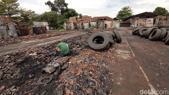 Kondisi Pasar Cikurubuk usai terbakar