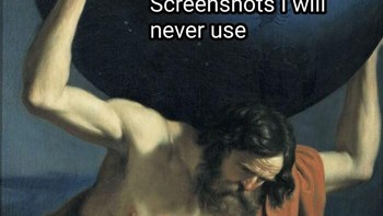 Terlalu banyak screenshot sampai smartphone lemot parah. Foto: Instagram @artmemescentral