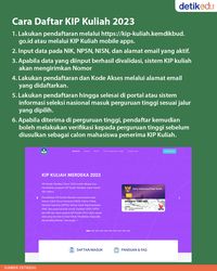 Infografis: Pendaftaran KIP Kuliah 2023 Dibuka, Cek Syarat-Jadwalnya!