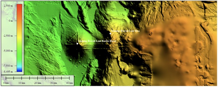 Potret pencitraan gunung bawah laut Indonesia