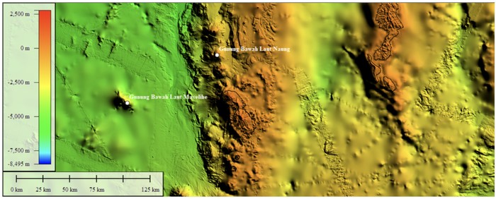 Potret pencitraan gunung bawah laut Indonesia Potret pencitraan gunung bawah laut Indonesia