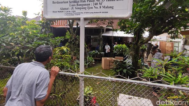 Proses eksekusi rumdin dokter RSSA di Malang