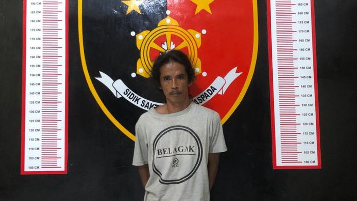 Roy Irawan, tersangka pemerkosa anak tiri hingga hamil 6 bulan. (Dok Polres Musi Rawas)