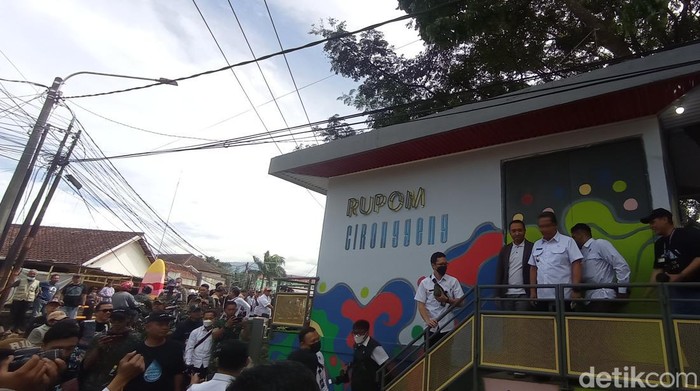 Rumah pompa Cironggeng Kota Bandung diresmikan, Rabu (15/2/2023).