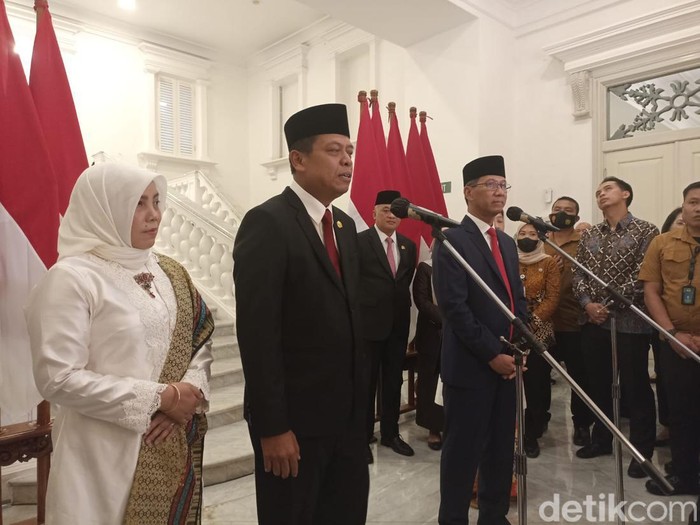 Sekda DKI Joko Agus dan Pj Gubernur DKI Heru Budi