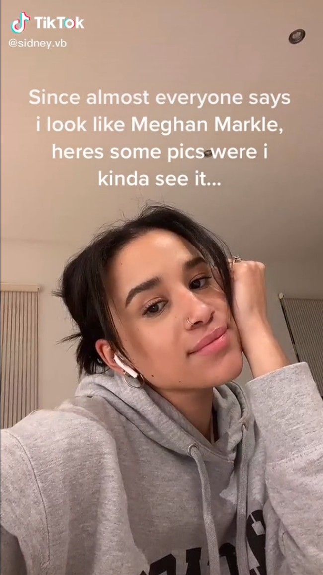 Aku tidak pernah dikatai secara langsung, hanya online. Kebanyakan ujaran kebencian ditujukkan secara spesifik untuk Meghan dan hanya berkata aku tidak seharusnya bangga dengan penampilanku, kata Sidney dilansir Express. Foto: TikTok/Instagram Sidney Beckles