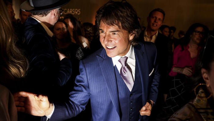 Beverly Hills, CA - February 13: Tom Cruise attends the 95th Academy Awards Nominees Luncheon at the Beverly Hilton , in Beverly Hills, CA, Monday, Feb. 13, 2023. The Oscars will broacast on ABC, Sunday March 12, 2023. (Jay L. Clendenin / Los Angeles Times via Getty Images)
