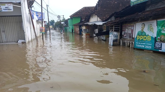 Banjir melanda Kudus, Kamis (16/2/2023).