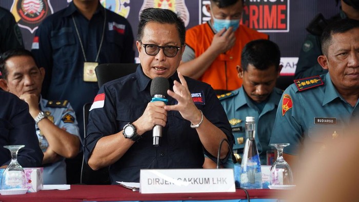 Dirjen Penegakan Hukum Kementerian Lingkungan Hidup dan Kehutanan Republik Indonesia (KLHK) Rasio Ridho Sani.