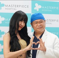 Lucinta Luna diketahui melakukan operasi plastik hidungnya di Masterpiece Hospital, Thailand. Lucinta dibantu dengan dokter Kosit Leochai untuk memperoleh bentuk hidung idamannya. Foto: Instagram/@lucintaluna_manjalita