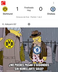 Meme Chealse kalah