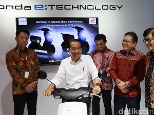 Wujud Honda EM1 e, Motor Listrik yang Ditunggangi Jokowi di IIMS 2023