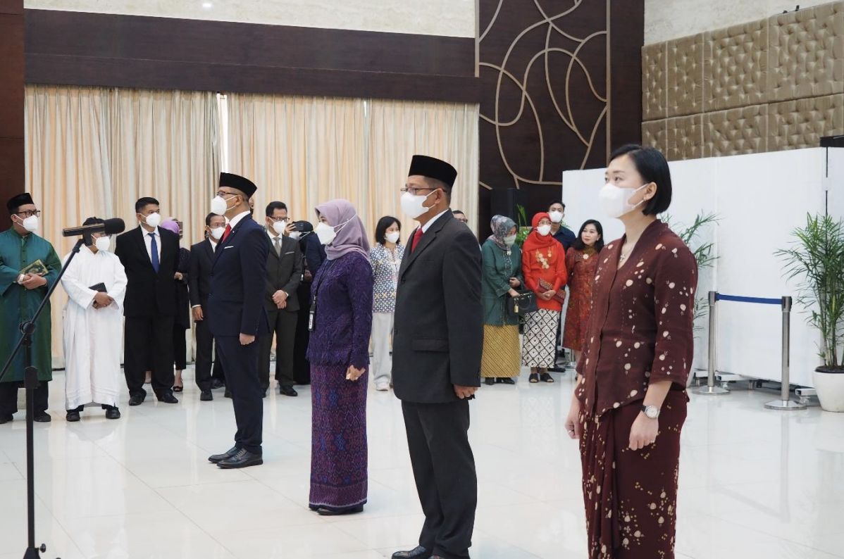 Pelantikan 4 (empat) JPT Madya Otorita Ibu Kota Nusantara. Sumber: Otorita Ibu Kota Nusantara