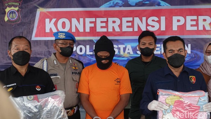 Polresta Sleman menangkap ayah tiri yang tega memperkosa anaknya.