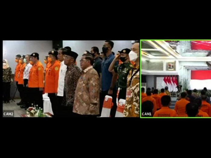 Presiden Jokowi Hadiri Raker Basarnas dan FKP3 Nasional 2023, Kamis (16/2/2023).