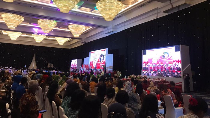 Seminar Nasional Pancasila bertajuk bertajuk Gerakan Semesta Berencana Mencegah Stunting, Kekerasan Seksual pada Anak dan Perempuan, Kekerasan dalam Rumah Tangga serta Mengantisipasi Bencana di The Tribrata, Jaksel, Kamis (16/2/2023).