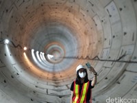 Terowongan Stasiun Monas MRT Fase 2
