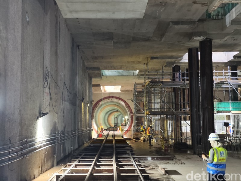 Terowongan Stasiun Monas MRT Fase 2