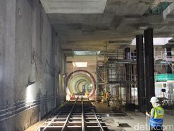 Menelusuri Terowongan Stasiun Monas MRT Fase 2